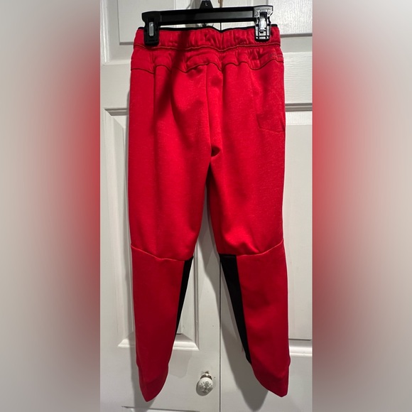 NWT❤️Russell Athletic Kids Red Joggers with Black Accents Tech Fleece Pants - Picture 7 of 11